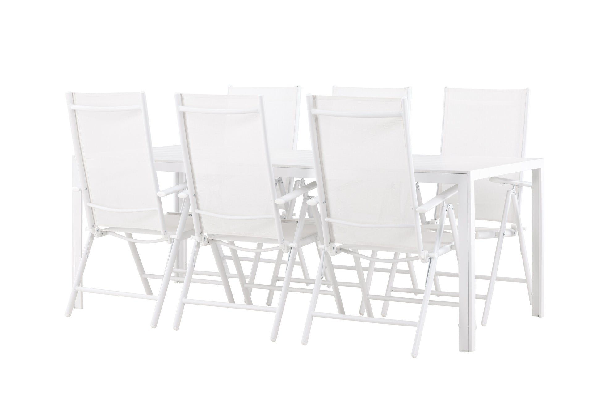 Break Matbord med Break Stolarna – Aluminium