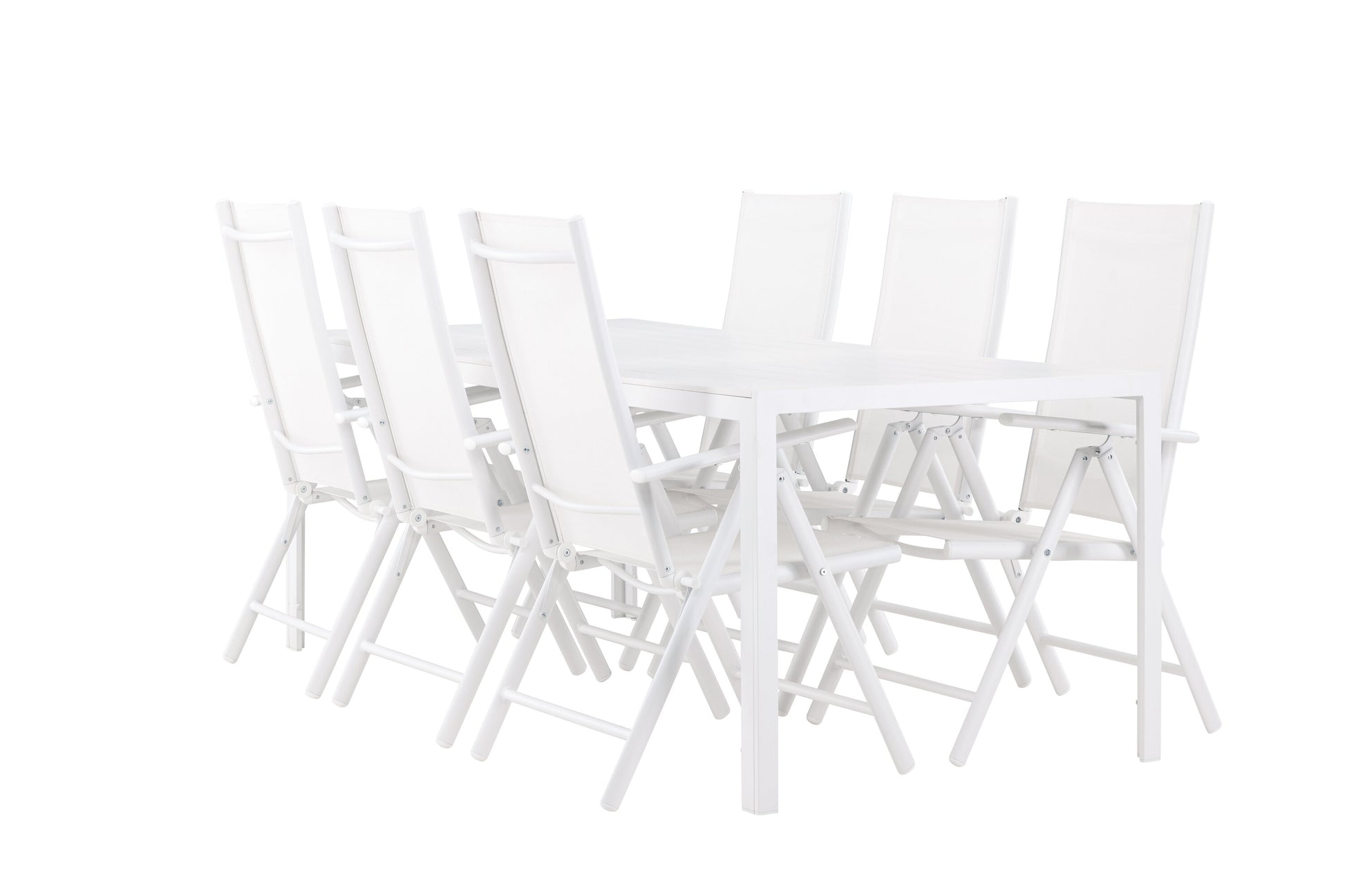 Break Matbord med Break Stolarna – Aluminium