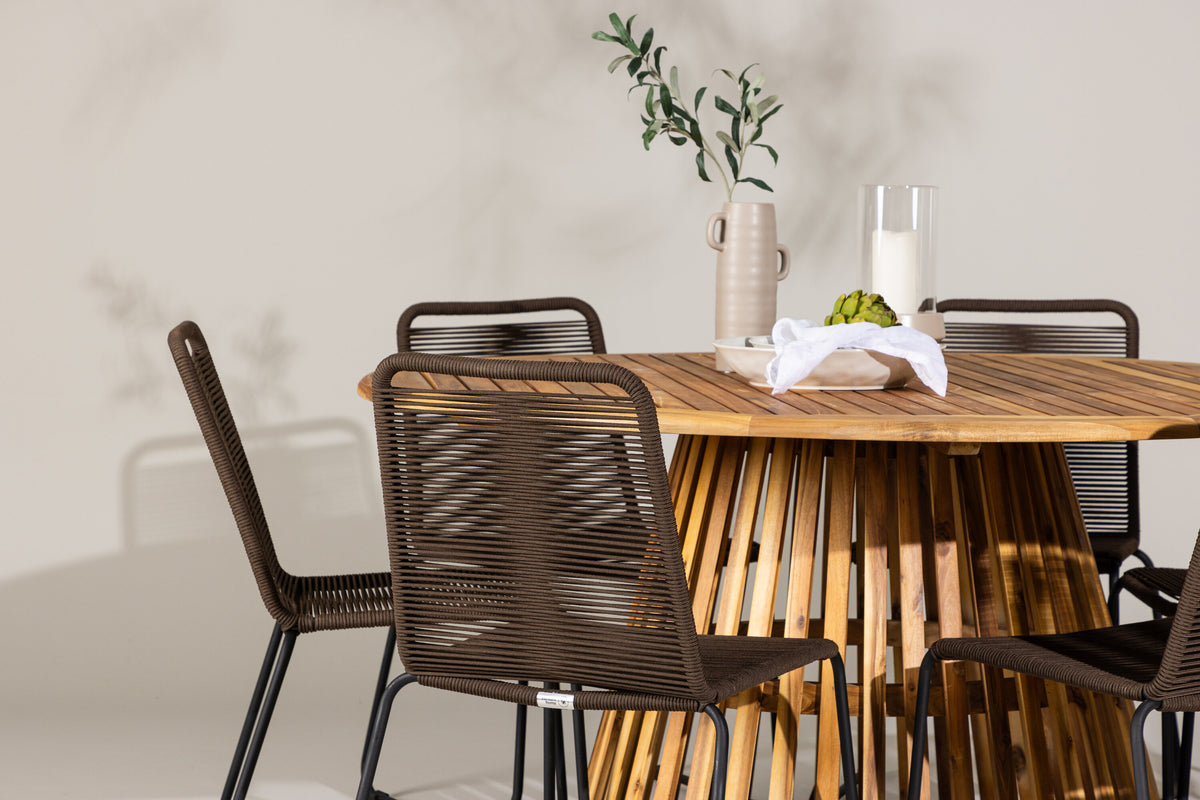 Tucumán Matbord med Lindos Stolarna – Akacia