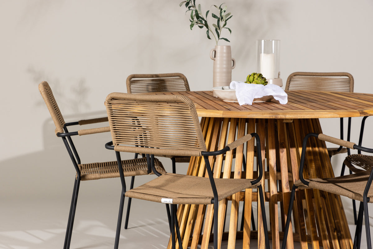 Tucumán Matbord med Lindos Stolarna – Akacia