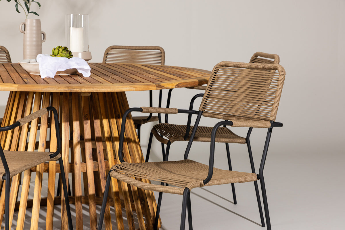 Tucumán Matbord med Lindos Stolarna – Akacia