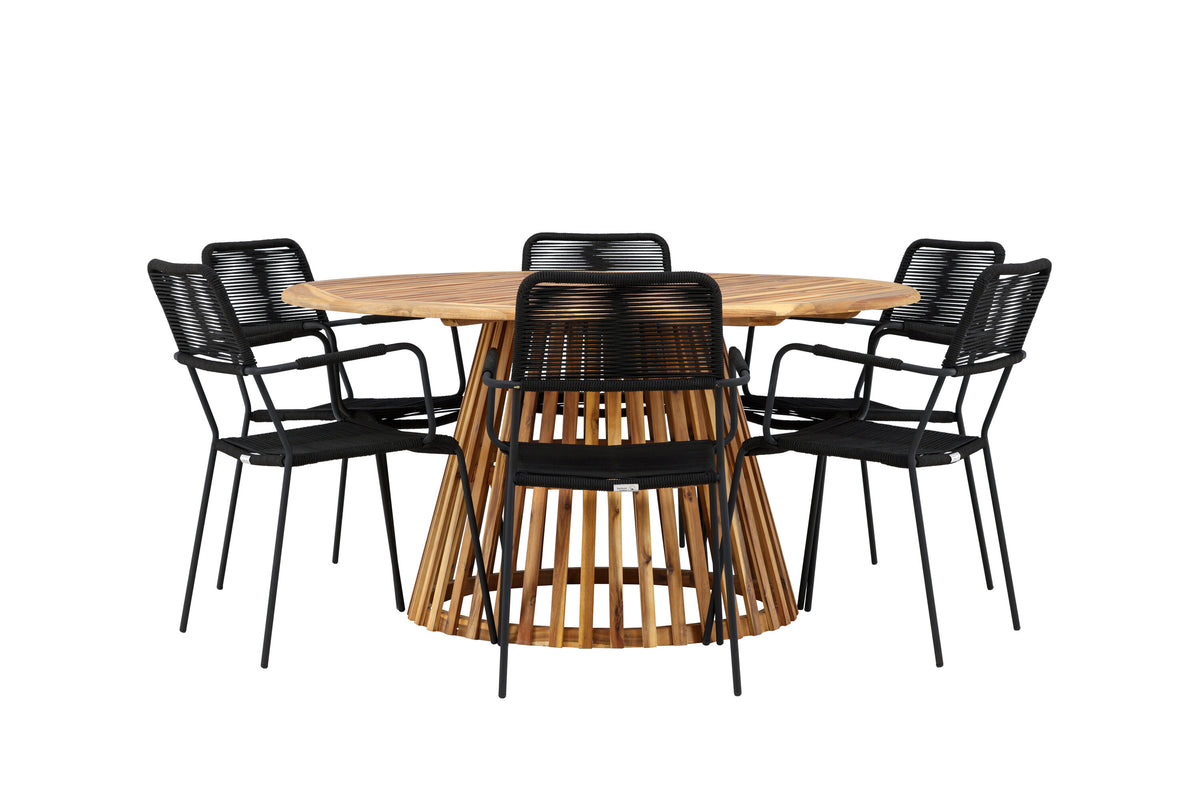Tucumán Matbord med Lindos Stolarna – Akacia