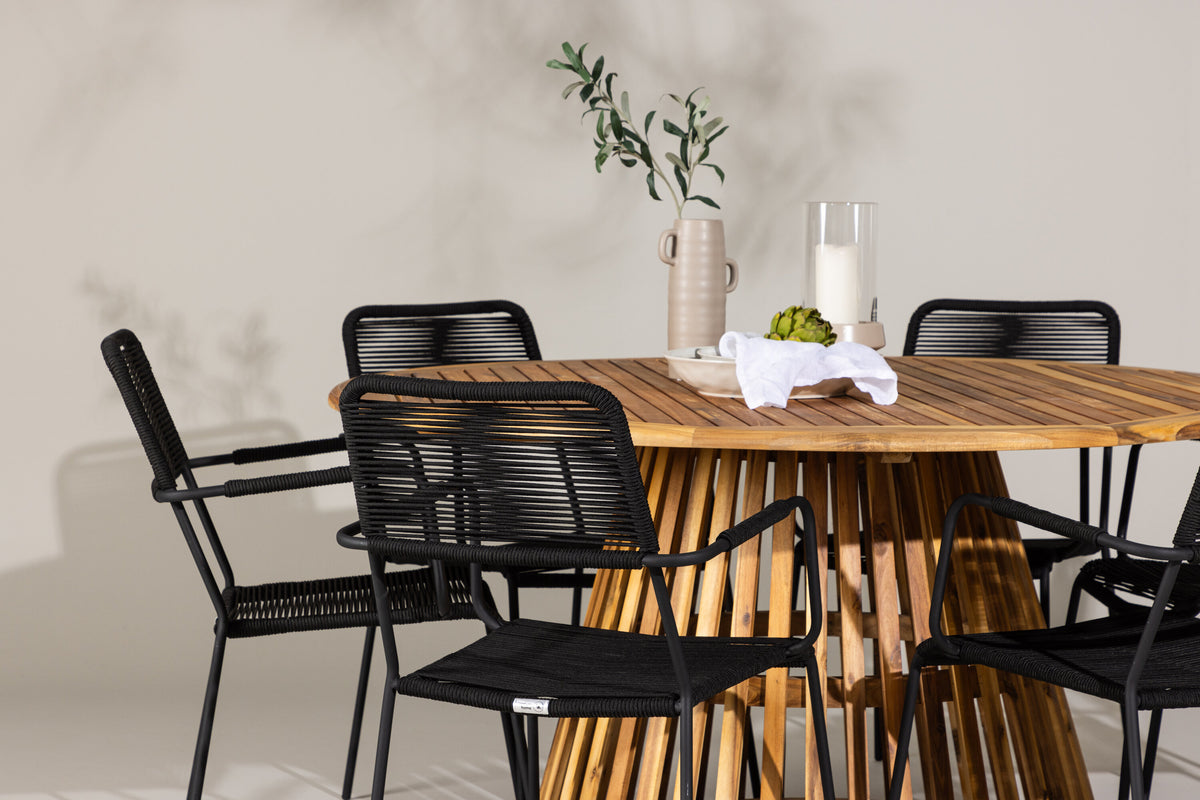 Tucumán Matbord med Lindos Stolarna – Akacia