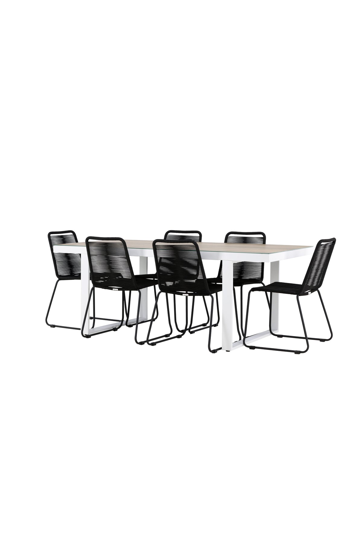 Merlo Matbord med Lindos Stolarna – Aluminium