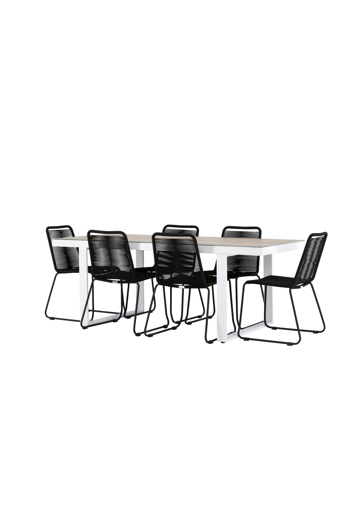 Merlo Matbord med Lindos Stolarna – Aluminium