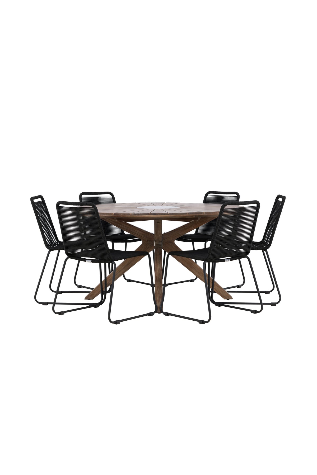 Rosario Matbord med Lindos Stolarna – Akacia