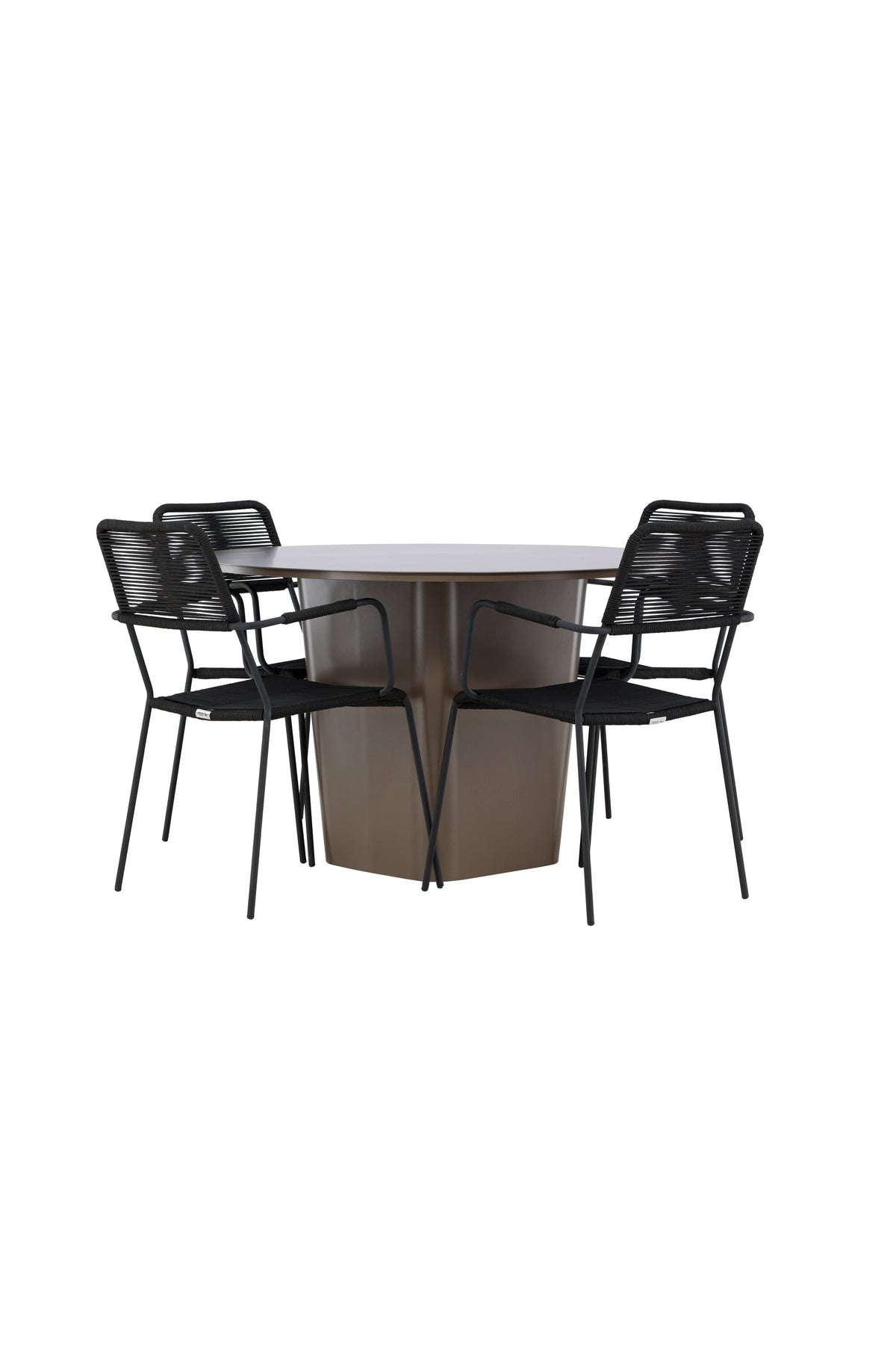 Santa Fe Matbord med Lindos Stolarna – Aluminium