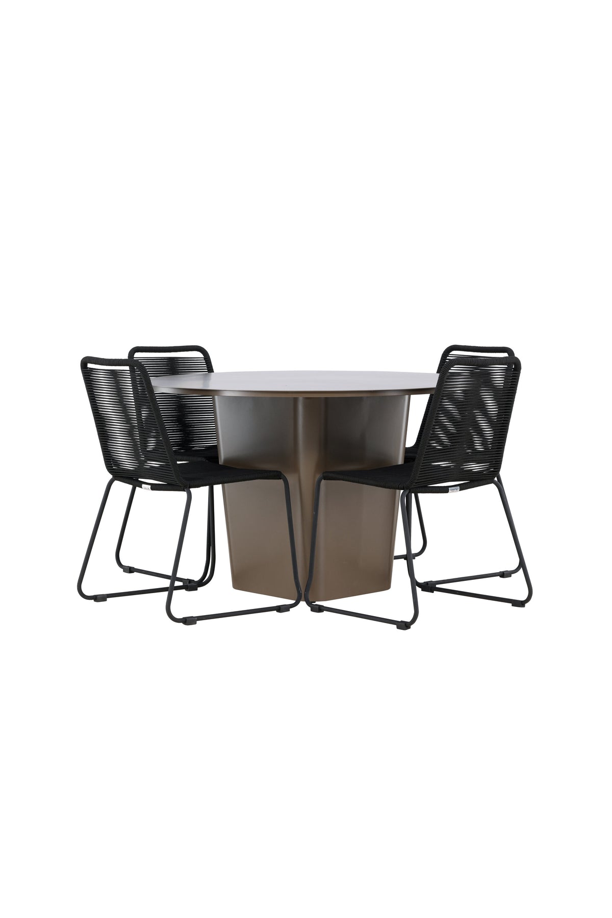 Santa Fe Matbord med Lindos Stolarna – Aluminium