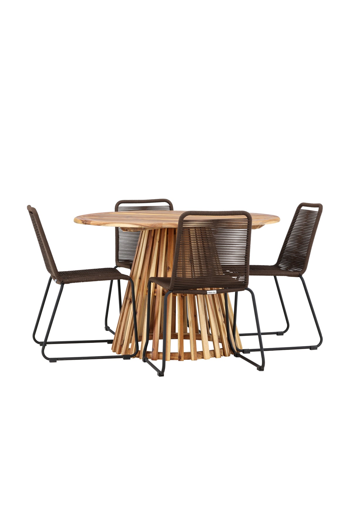 Lumpur Matbord med Lindos Stolarna – Akacia