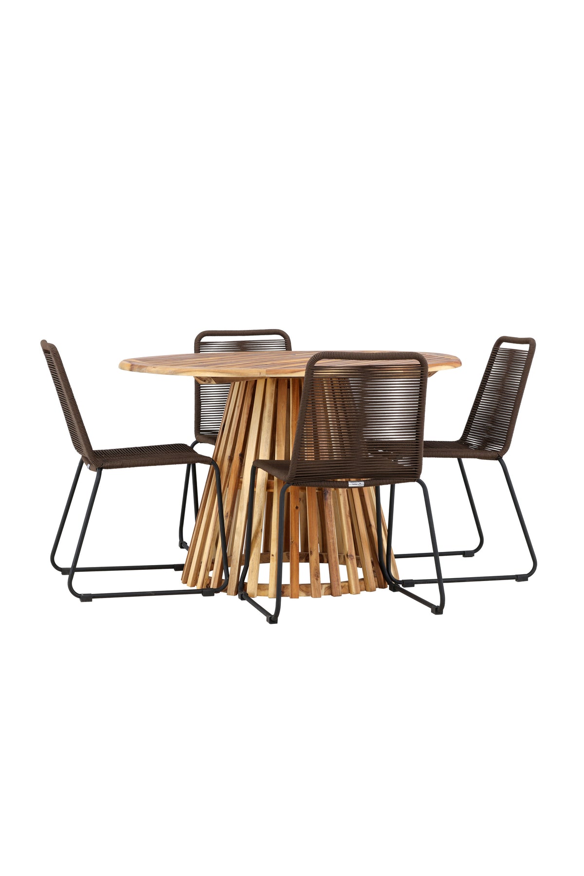 Lumpur Matbord med Lindos Stolarna – Akacia