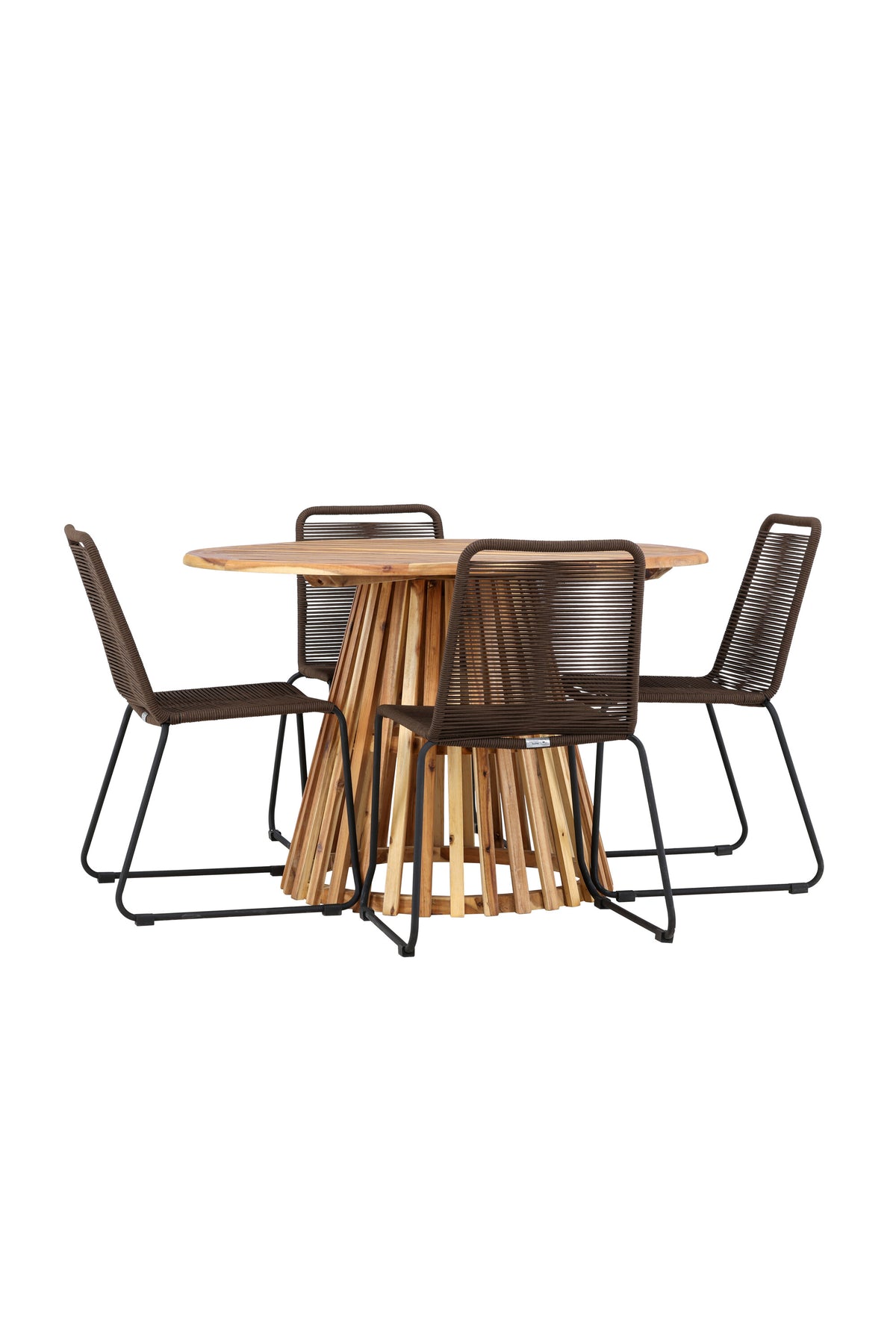 Lumpur Matbord med Lindos Stolarna – Akacia
