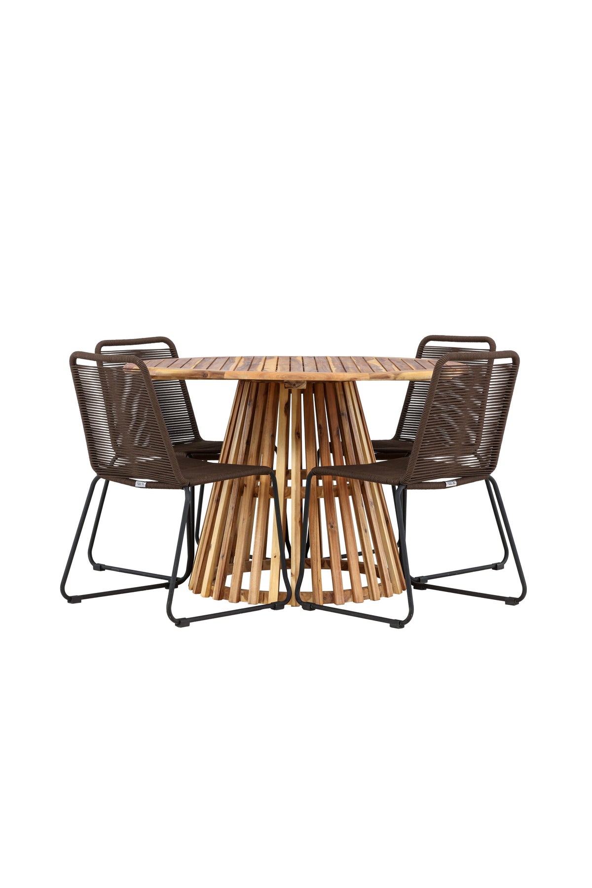 Lumpur Matbord med Lindos Stolarna – Akacia