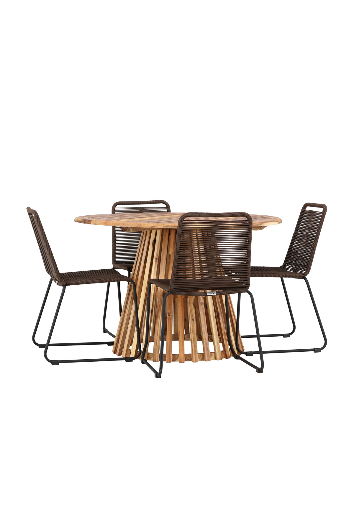 Lumpur Matbord med Lindos Stolarna – Akacia