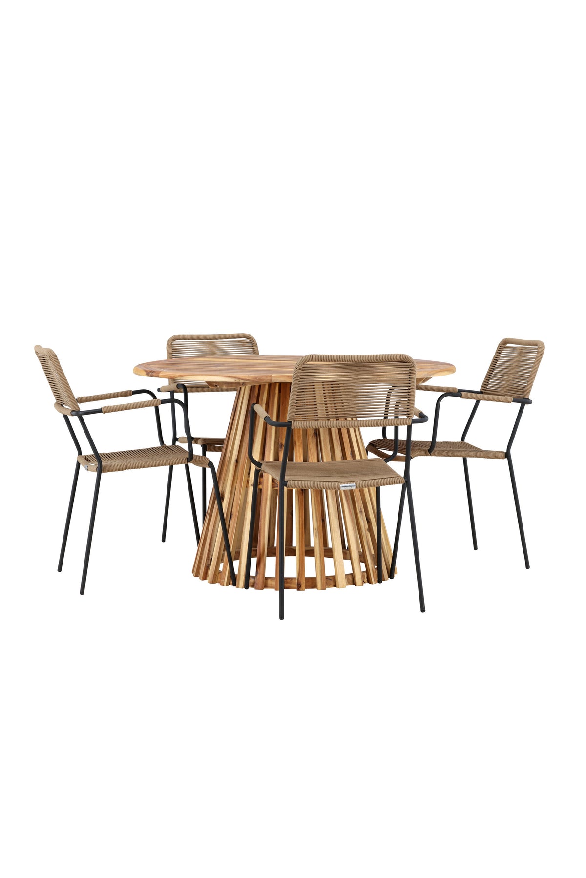 Lumpur Matbord med Lindos Stolarna – Akacia