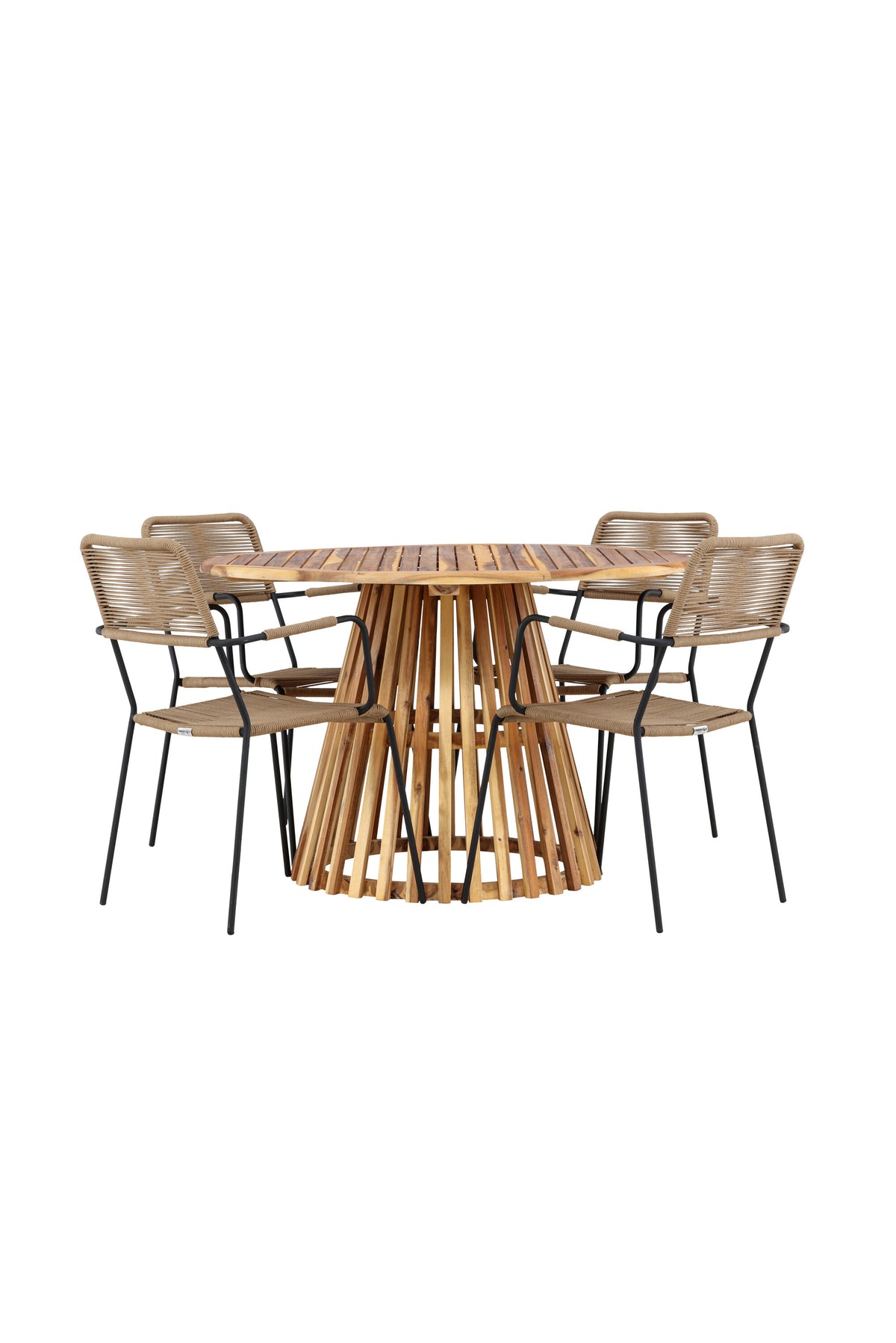Lumpur Matbord med Lindos Stolarna – Akacia