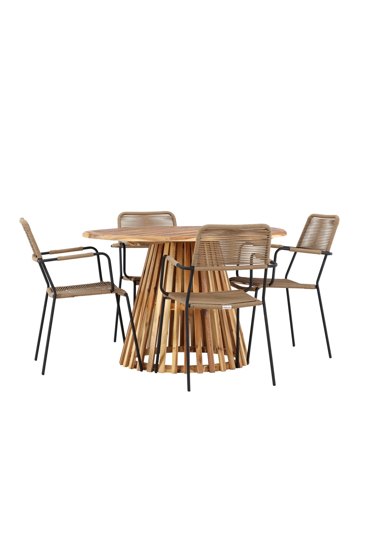 Lumpur Matbord med Lindos Stolarna – Akacia