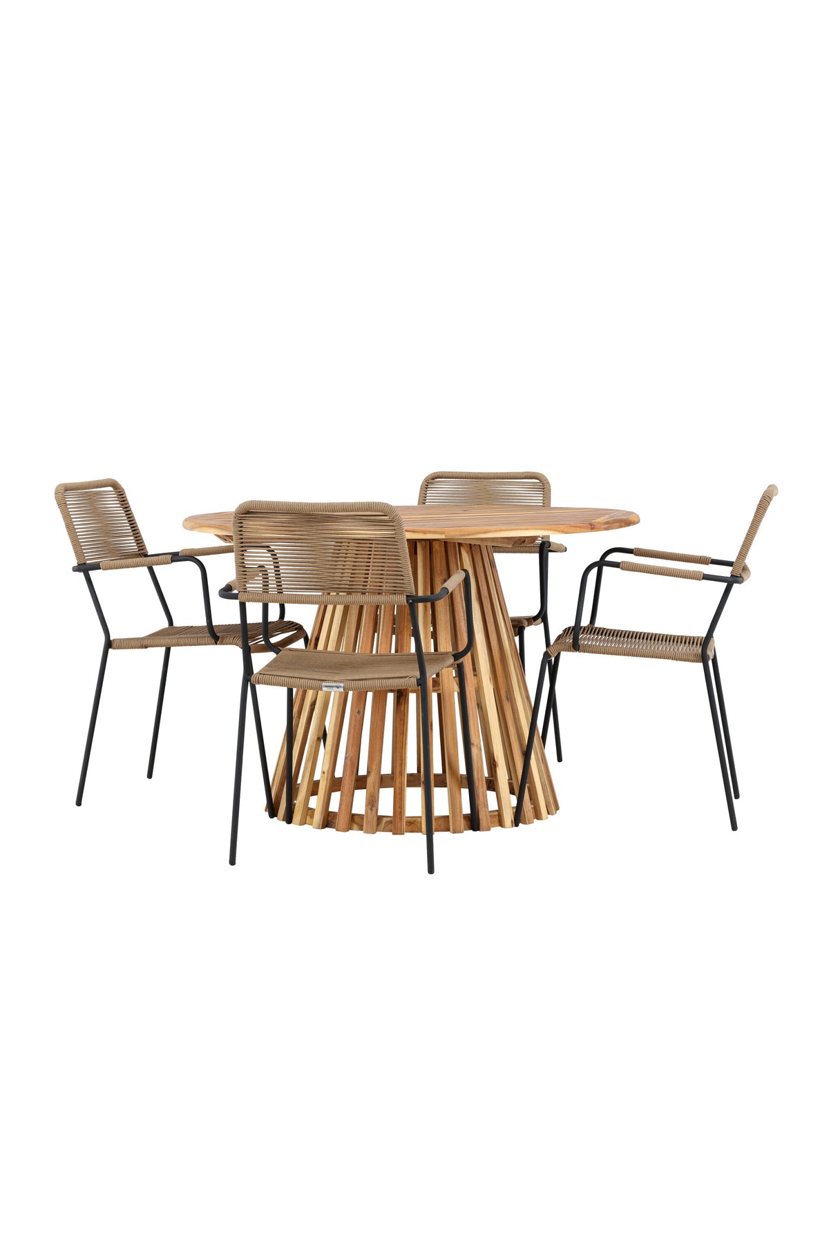 Lumpur Matbord med Lindos Stolarna – Akacia