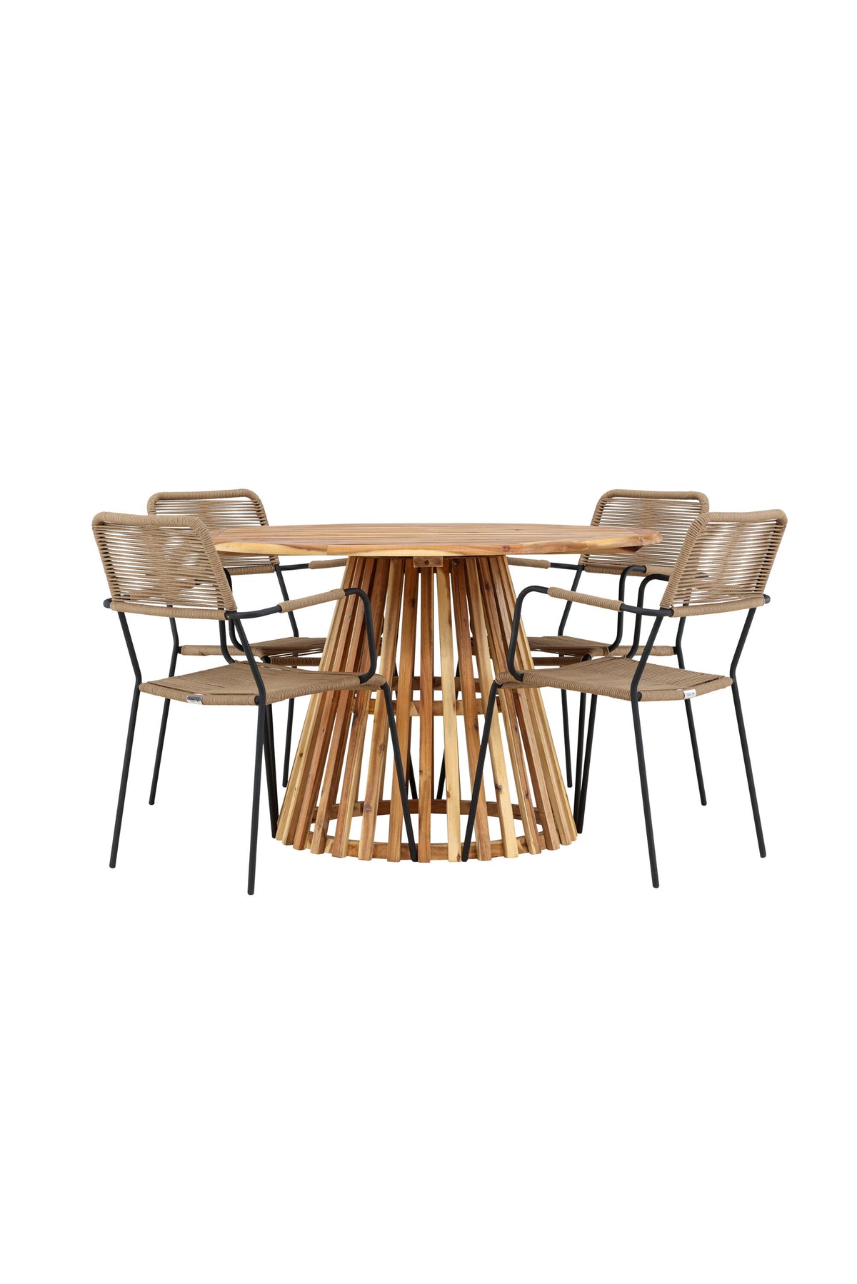 Lumpur Matbord med Lindos Stolarna – Akacia