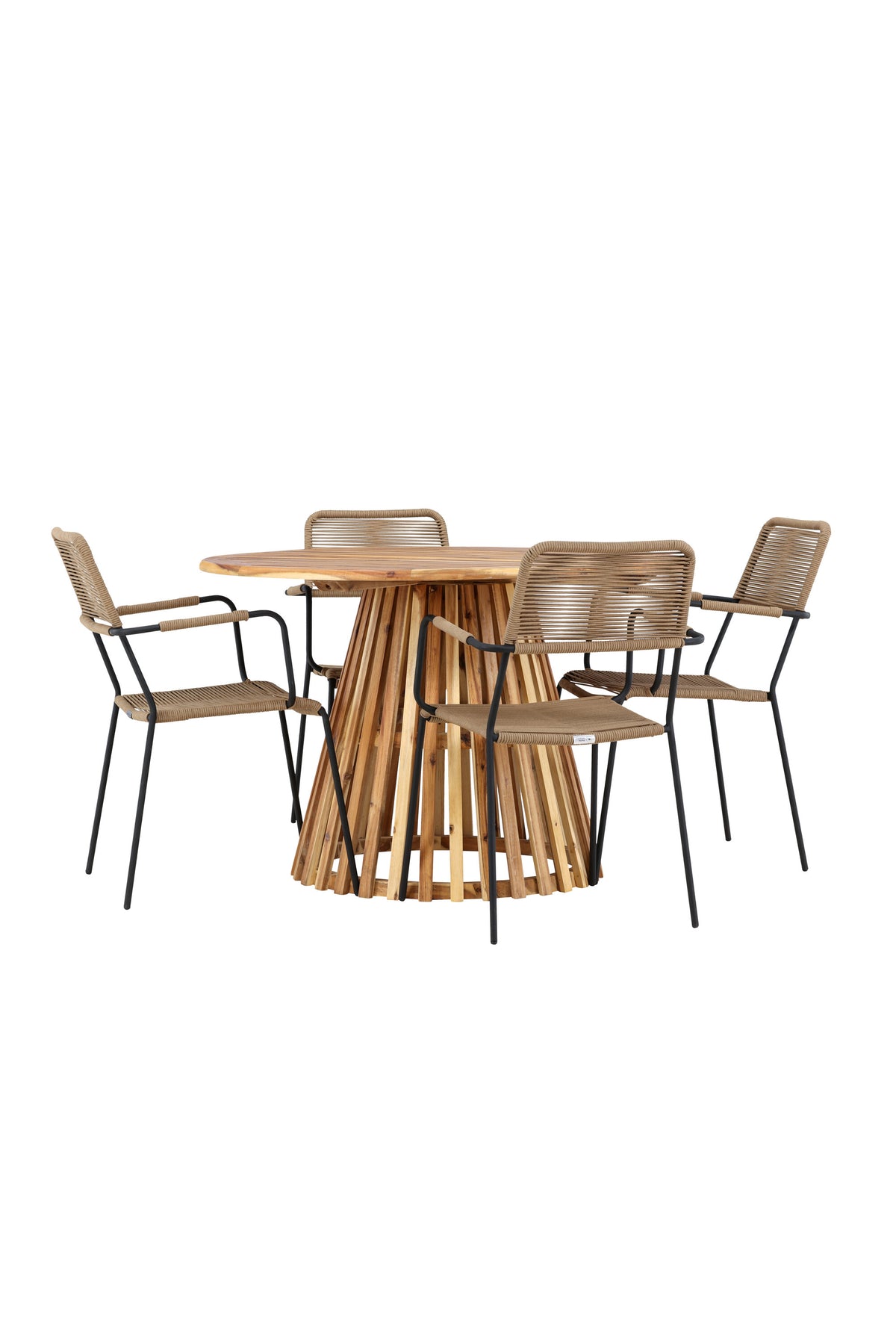 Lumpur Matbord med Lindos Stolarna – Akacia