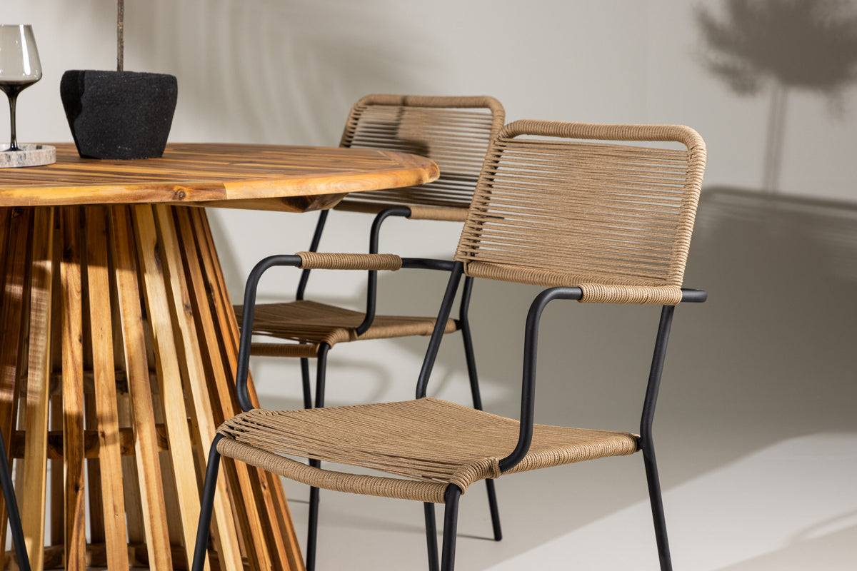 Lumpur Matbord med Lindos Stolarna – Akacia