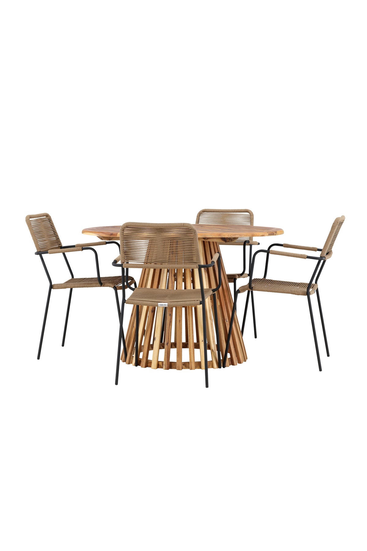 Lumpur Matbord med Lindos Stolarna – Akacia
