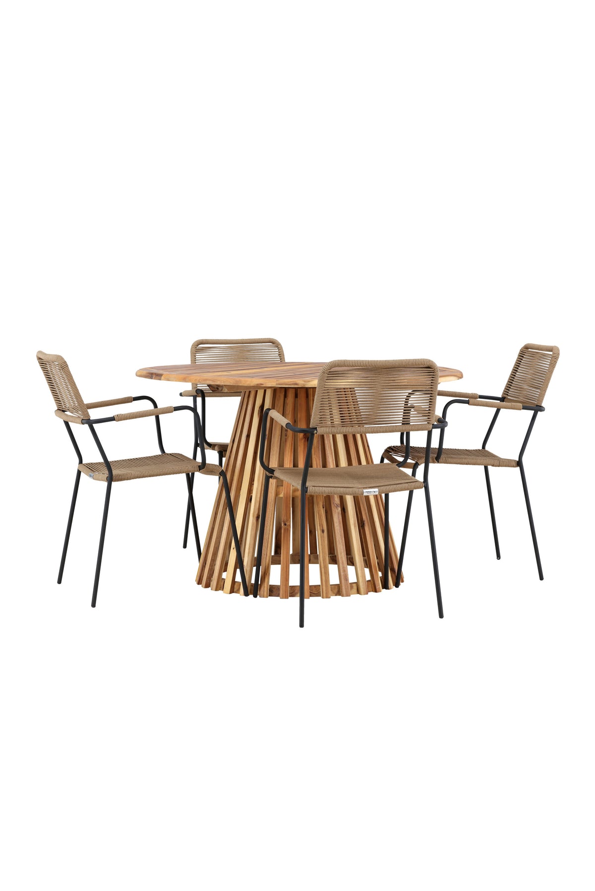 Lumpur Matbord med Lindos Stolarna – Akacia