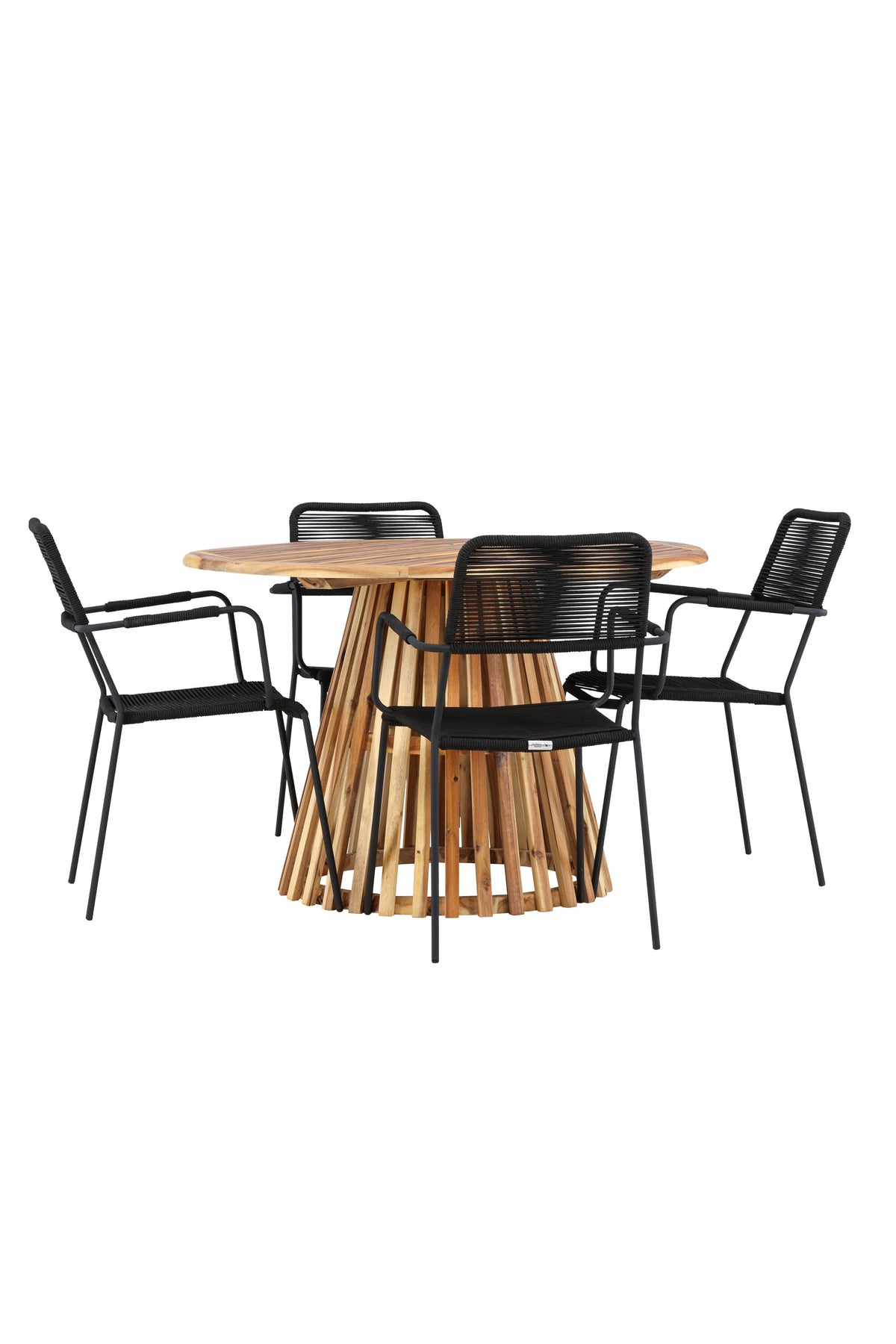 Lumpur Matbord med Lindos Stolarna – Akacia