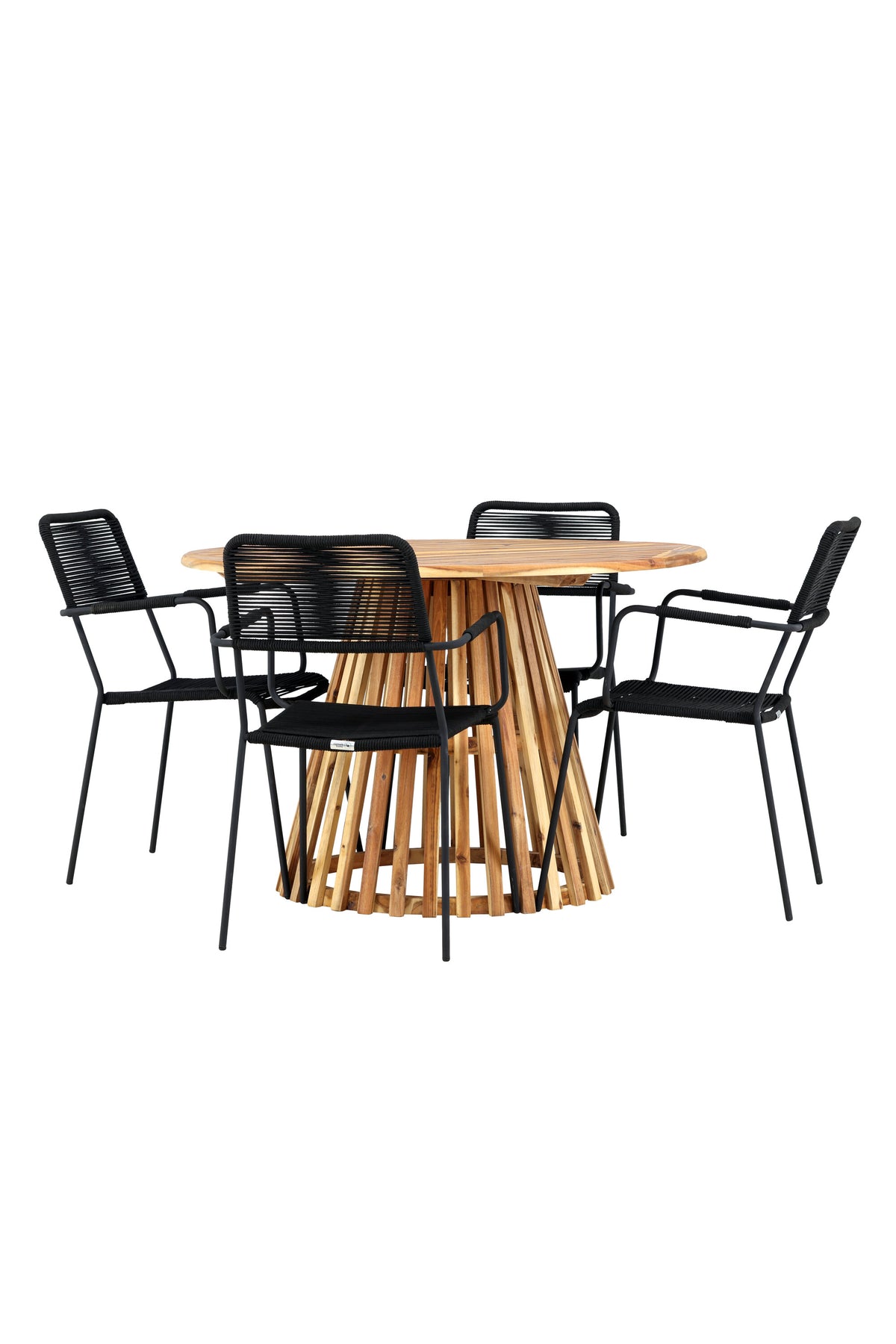 Lumpur Matbord med Lindos Stolarna – Akacia