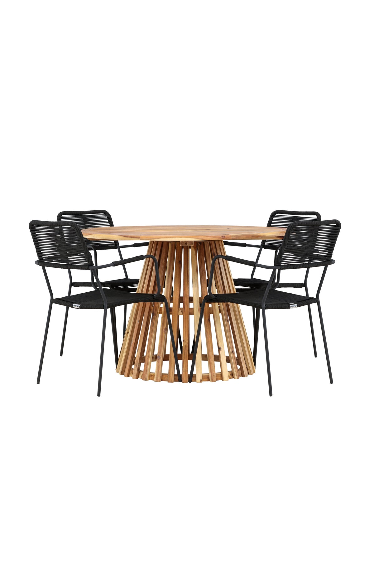 Lumpur Matbord med Lindos Stolarna – Akacia