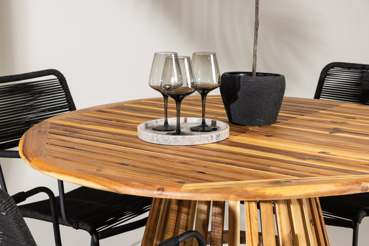 Lumpur Matbord med Lindos Stolarna – Akacia