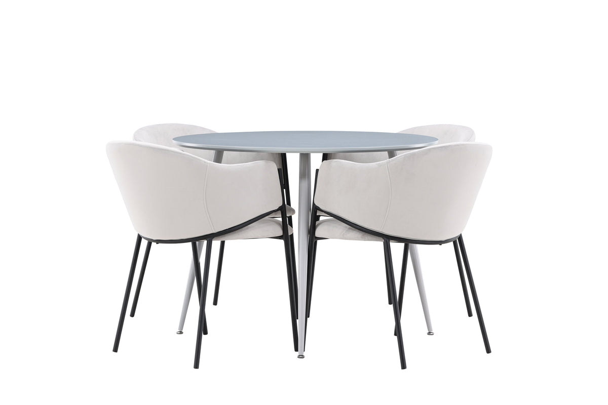 Plaza Matbord med Evelina Stolarna – MDF