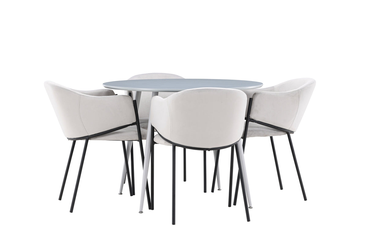 Plaza Matbord med Evelina Stolarna – MDF