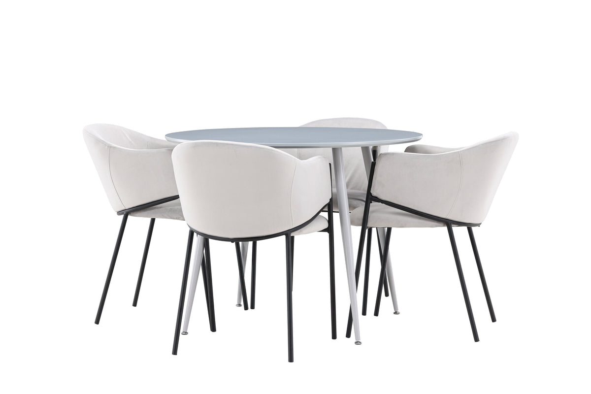 Plaza Matbord med Evelina Stolarna – MDF