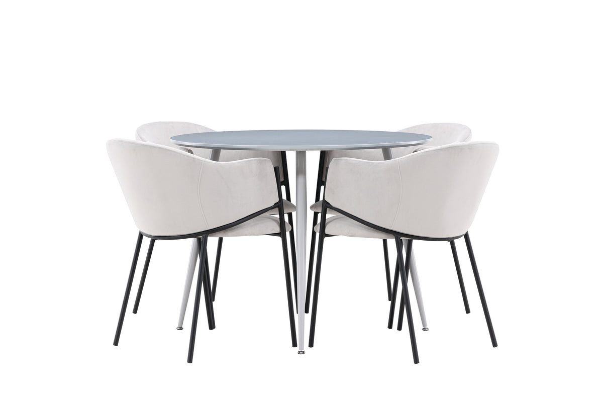Plaza Matbord med Evelina Stolarna – MDF