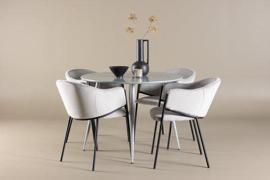 Plaza Matbord med Evelina Stolarna – MDF