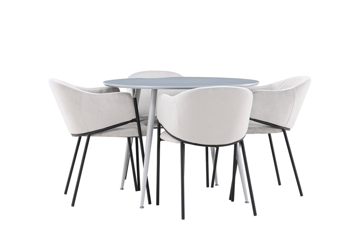 Plaza Matbord med Evelina Stolarna – MDF
