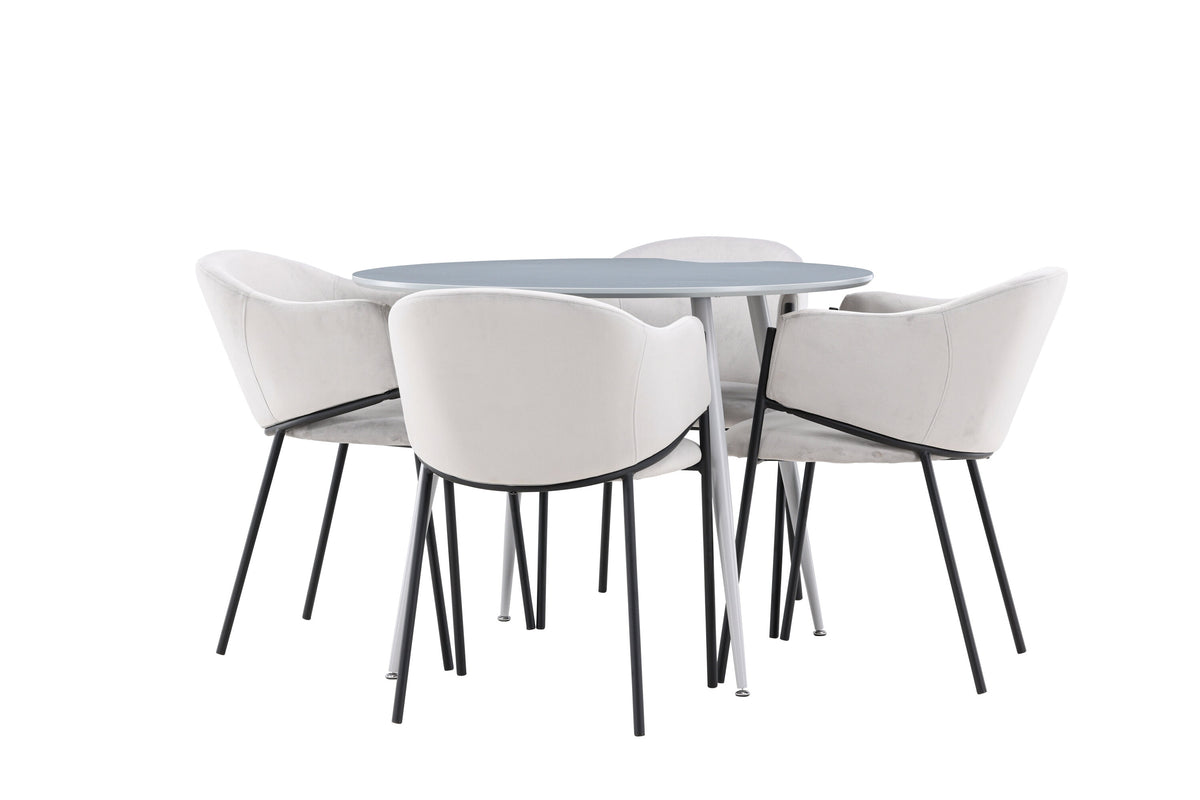 Plaza Matbord med Evelina Stolarna – MDF