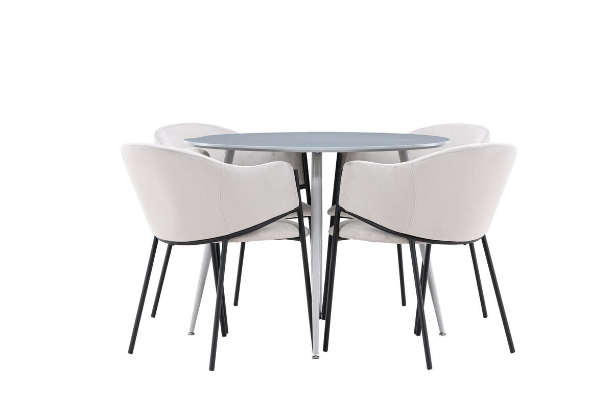 Plaza Matbord med Evelina Stolarna – MDF