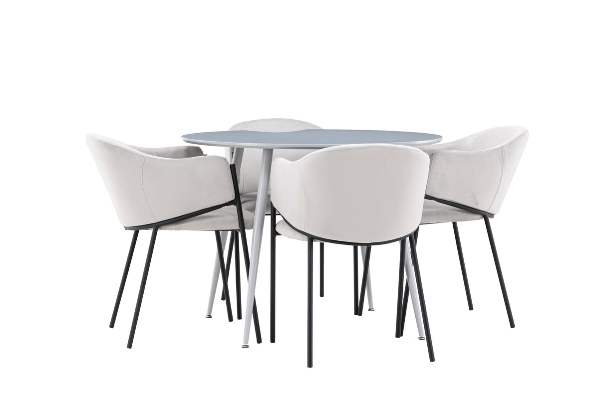 Plaza Matbord med Evelina Stolarna – MDF