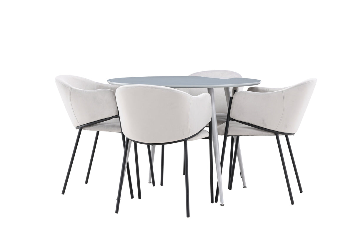Plaza Matbord med Evelina Stolarna – MDF