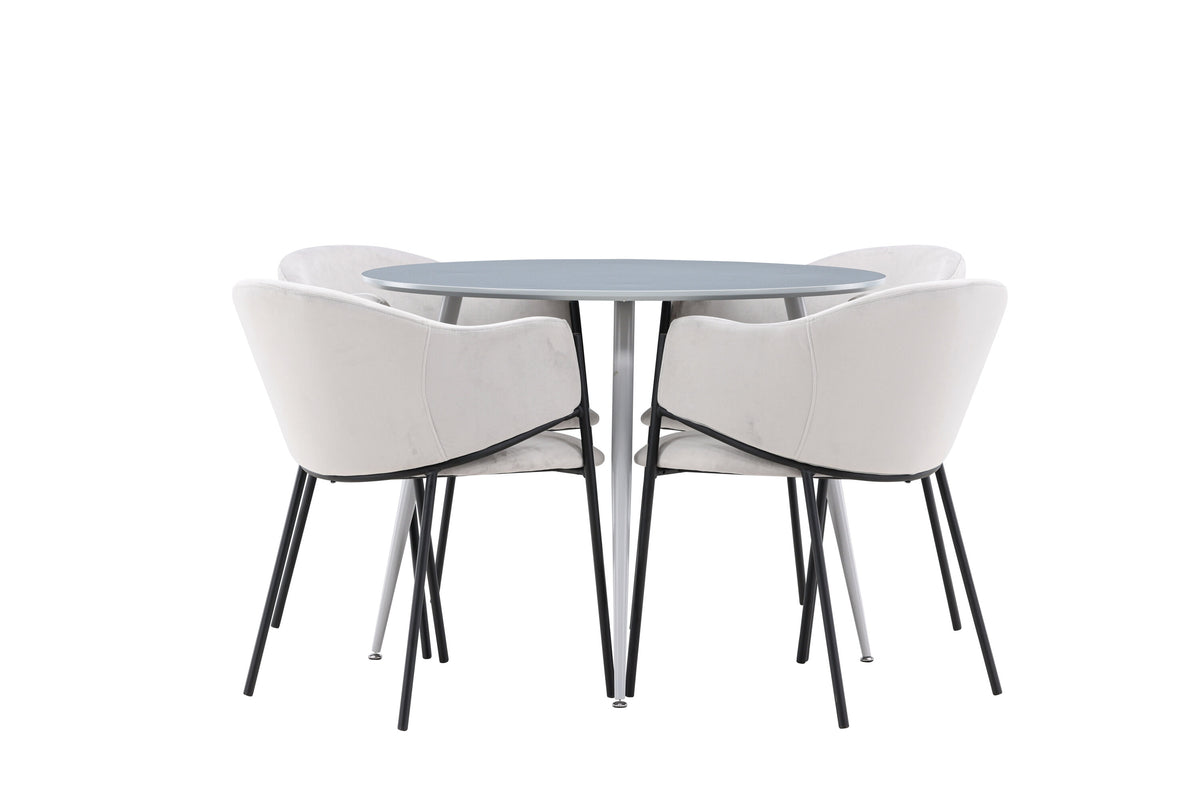 Plaza Matbord med Evelina Stolarna – MDF