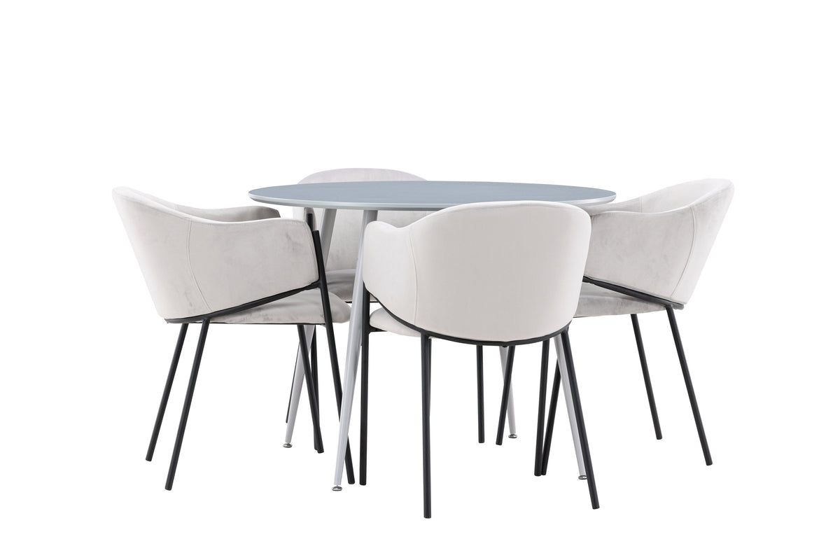 Plaza Matbord med Evelina Stolarna – MDF