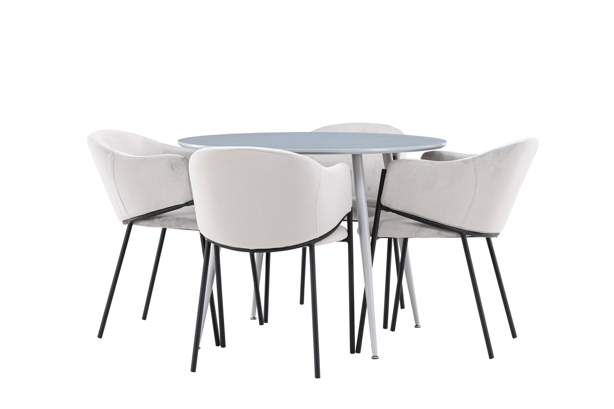 Plaza Matbord med Evelina Stolarna – MDF