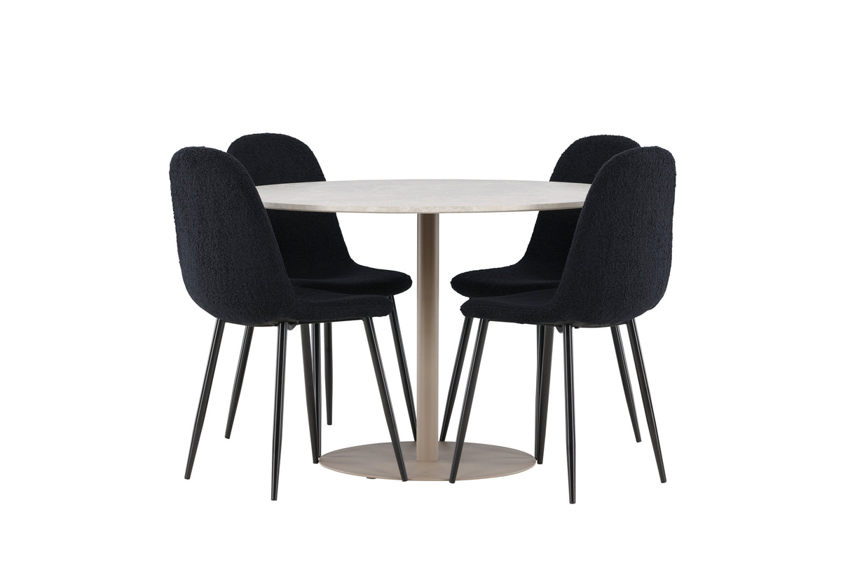 Lycke Matbord med Polar Stolarna – MDF