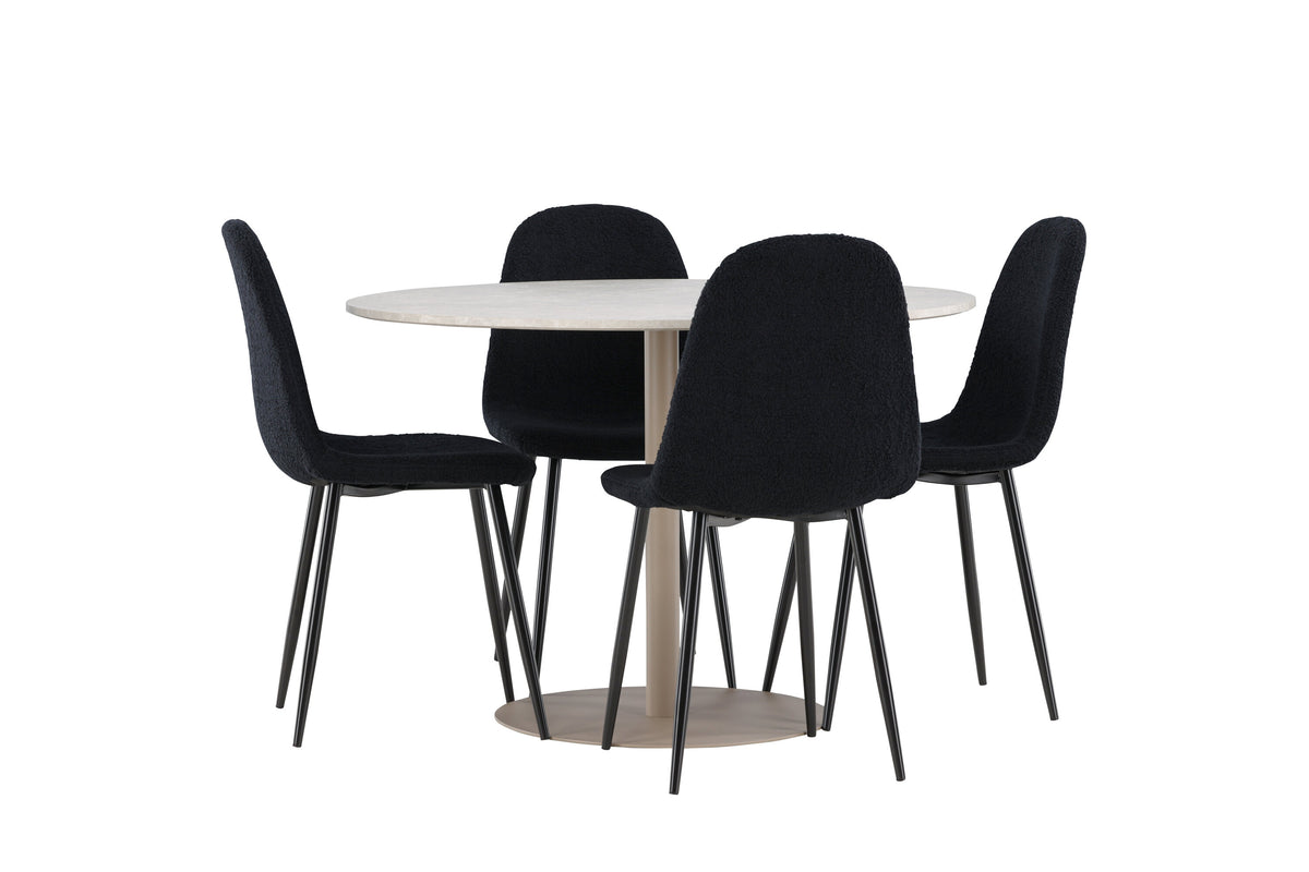 Lycke Matbord med Polar Stolarna – MDF