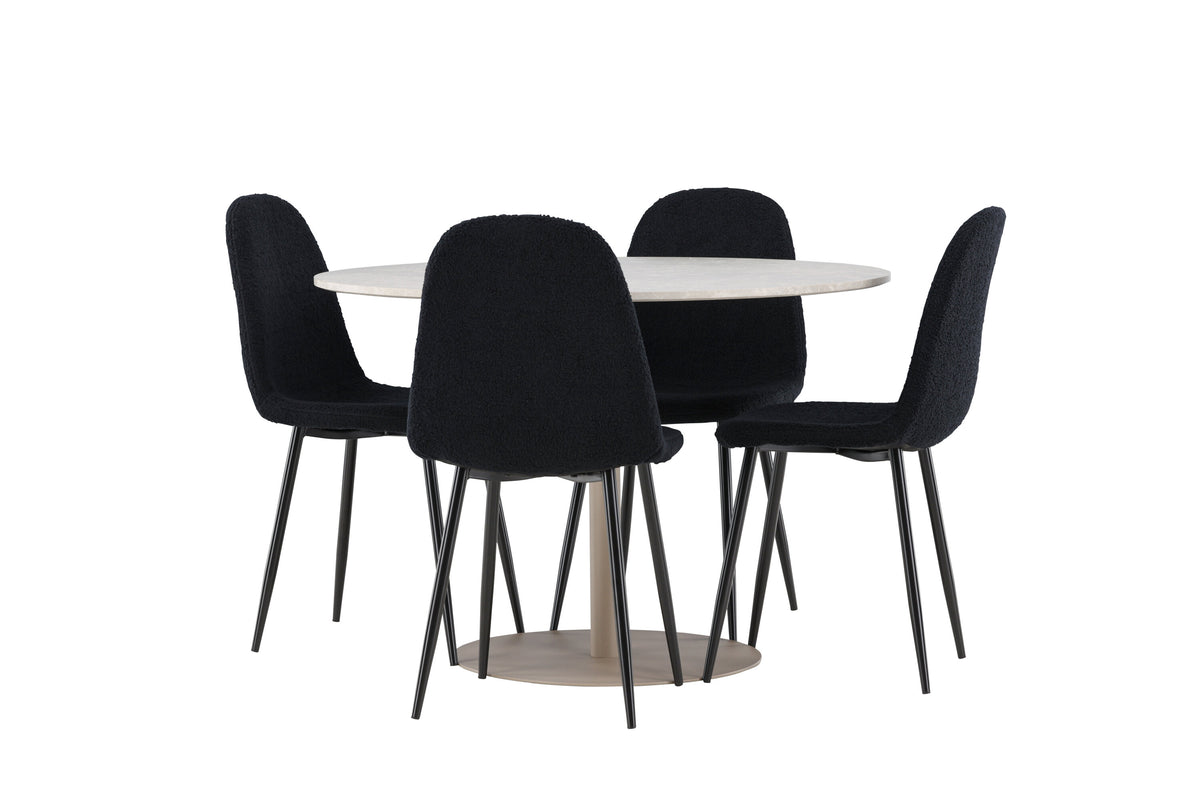 Lycke Matbord med Polar Stolarna – MDF