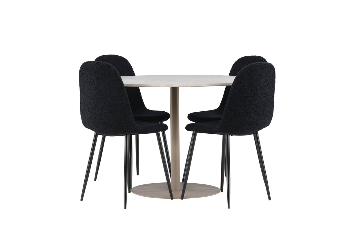 Lycke Matbord med Polar Stolarna – MDF