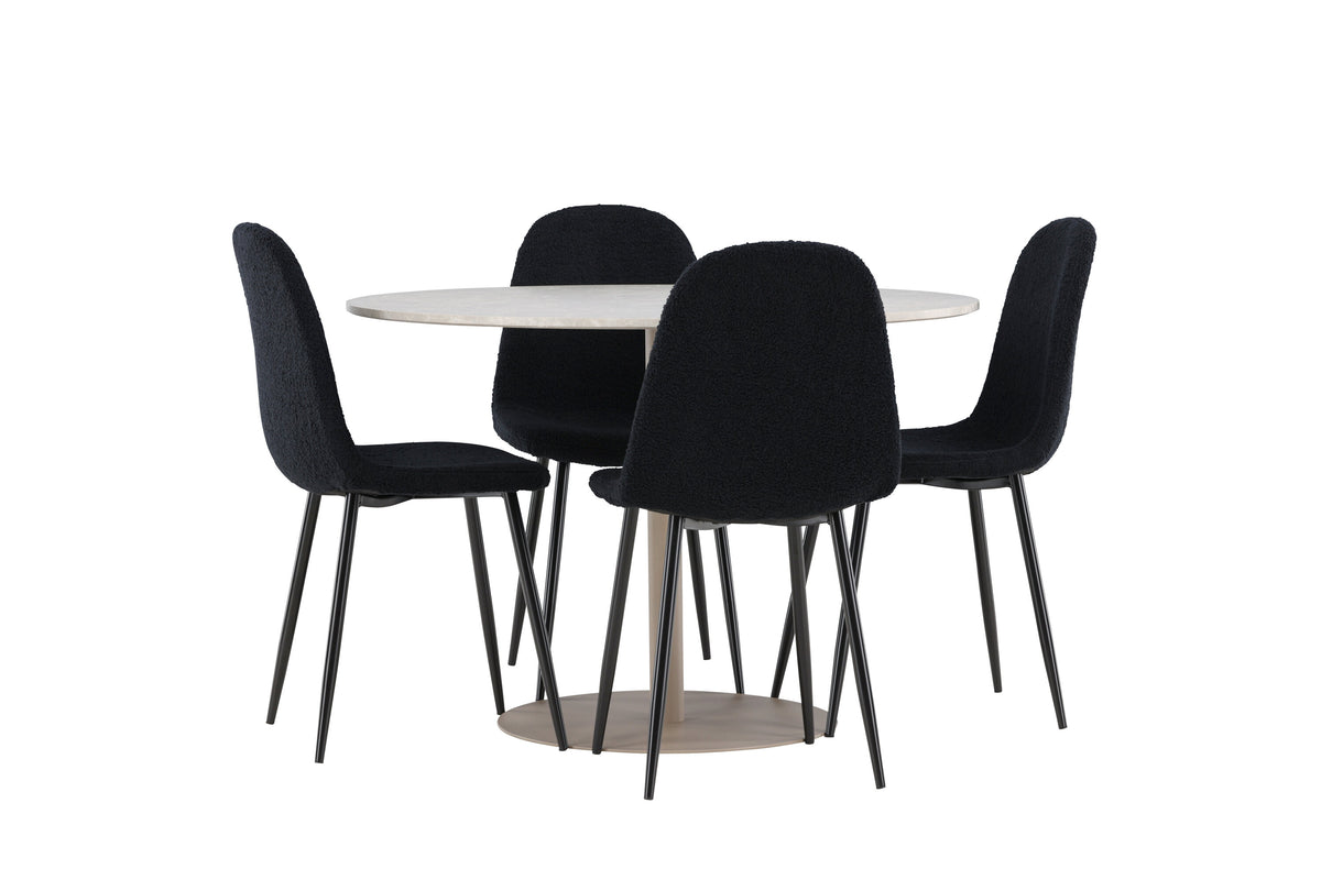 Lycke Matbord med Polar Stolarna – MDF