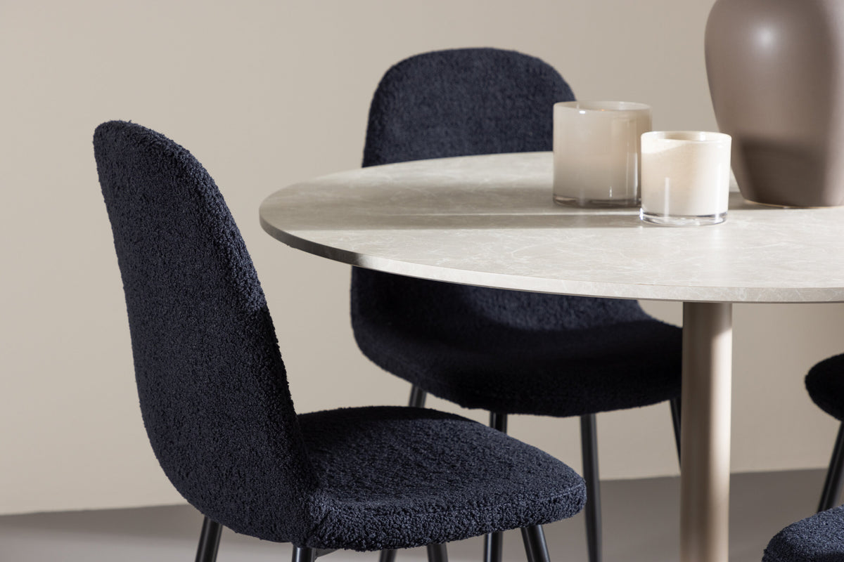 Lycke Matbord med Polar Stolarna – MDF