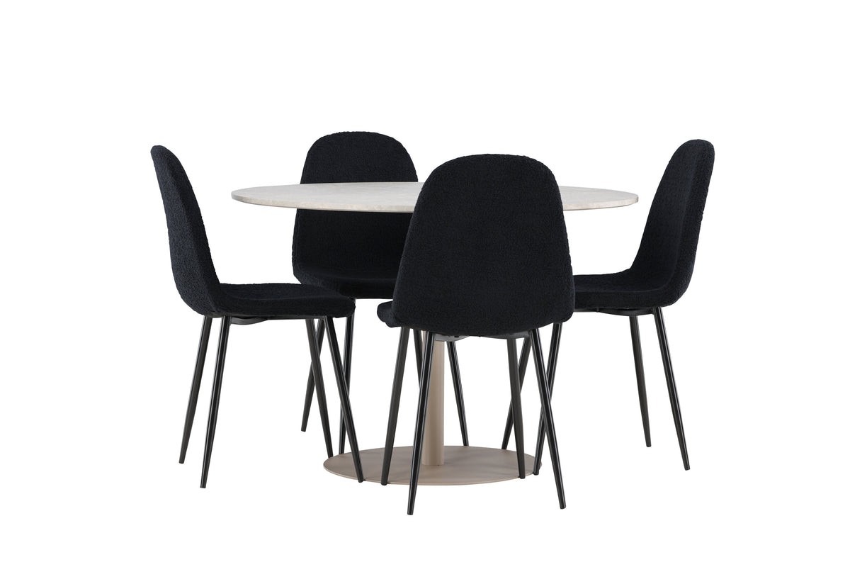 Lycke Matbord med Polar Stolarna – MDF